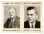 FDR/GARNER/WALLACE/TRUMAN POSTERS.