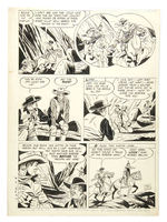 "THE LONE RANGER" TOM GILL COMIC BOOK ORIGINAL ART.