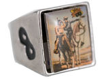 "THE LONE RANGER SECRET COMPARTMENT RING" BOXED SET.