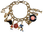 ELVIS PRESLEY “HEARTBREAK” CHARM BRACELET AND “ROCK/ROLL” CHARM BRACELET.