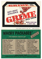 “WACKY PACKAGES 7TH SERIES” SET.