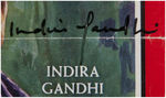 "INDIRA GANDHI" AUTOGRAPHED 1966 TIME MAGAZINE COVER.