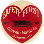 RARE LARGE PIN-BACK BUTTON FOR “CARHART MOTOR CO.”