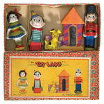 “TOY LAND” BOXED BISQUE SET.