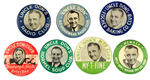 "UNCLE DON" SEVEN CLUB AND PRODUCT ENDORSEMENT BUTTONS FROM HAKE COLLECTION & CPB.