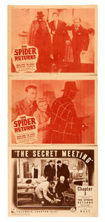 "THE SPIDER RETURNS" SERIAL LOBBY CARD LOT.
