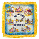 "HOLLYWOOD CALIFORNIA" ATTRACTIONS PILLOW COVER.