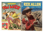 TIM McCOY & REX ALLEN SIGNED COMIC BOOK PAIR.