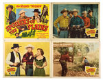 ROY ROGERS "SPOILERS OF THE PLAINS" LOBBY CARD SET.