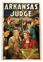 ROY ROGERS "ARKANSAS JUDGE" MOVIE POSTER.