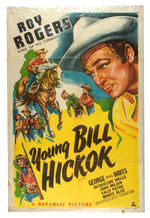 ROY ROGERS "YOUNG BILL HICKOK" MOVIE POSTER.