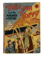 "TAILSPIN TOMMY AND THE AIRLINER MYSTERY" FAST-ACTION BOOK.