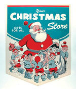 CHRISTMAS THEME PAPER STORE BANNERS.