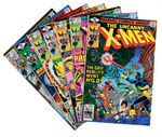 "THE X-MEN" RUN OF 10 ISSUES 122-131.