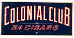 CIGAR COMPANY ENAMEL PAINT ON STEEL FLANGED SIGNS TRIO.