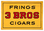 CIGAR COMPANY ENAMEL PAINT ON STEEL FLANGED SIGNS TRIO.