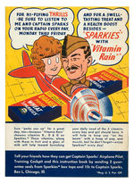 ORPHAN ANNIE/"CAPTAIN SPARKS AIRPLANE PILOT TRAINING COCKPIT/FLYING INSTRUCTION BOOK" PREMIUM W/AD.