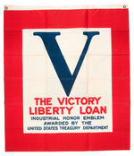 WWI “THE VICTORY LIBERTY LOAN” FABRIC BANNER.