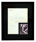 PRESIDENT THEODORE ROOSEVELT SIGNED LETTER DISPLAY.