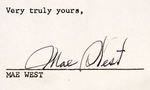 MAE WEST SIGNED TWO PAGE CONTRACT FOR NOSTALGIA MERCHANT SIGNED PRINTS.