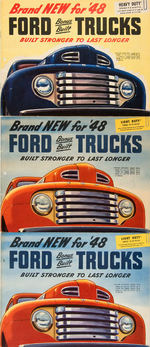 “FORD TRUCKS” 1930-1931 AND 1948 LOT OF SEVEN CATALOGS AND BROCHURES.