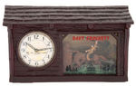 “DAVY CROCKETT” MECHANICAL LIGHTED ANIMATED ELECTRIC CLOCK BY HADDON.