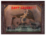 “DAVY CROCKETT” MECHANICAL LIGHTED ANIMATED ELECTRIC CLOCK BY HADDON.