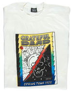 PETER MAX “GRATEFUL DEAD SPRING TOUR 1988" UNWORN T-SHIRT PAIR.