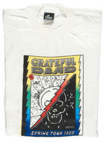 PETER MAX “GRATEFUL DEAD SPRING TOUR 1988" UNWORN T-SHIRT PAIR.