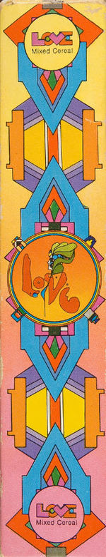 PETER MAX “LOVE SWISS MIXED CEREAL” BOX.