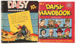 "DAISY HANDBOOK" #1 AND #2 WITH COMIC BOOK CHARACTERS.