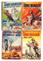 LOT OF 20 “THE LONE RANGER” SERIES HARD COVER BOOKS WITH DUST JACKETS, INC. TRUE VERY FIRST BOOK.