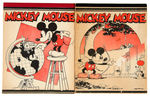 "MICKEY MOUSE" EARLY AND HISTORIC PENCIL TABLETS.