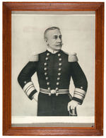 SPANISH AMERICAN WAR "ADMIRAL GEORGE DEWEY" PORTRAITS SIX PIECE FRAMED LOT.