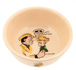 DICK TRACY CHARACTERS 3 PIECE DISH SET.