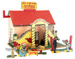 DICK TRACY "THE HOME OF SPARKLE PLENTY" RARE DOLL HOUSE.