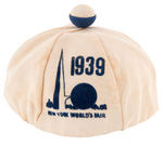 NEW YORK WORLD'S FAIR 1939 BEANIES/SAILOR'S CAPS.