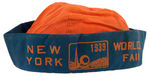 NEW YORK WORLD'S FAIR 1939 BEANIES/SAILOR'S CAPS.