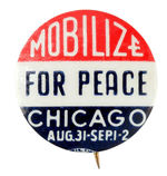 CHICAGO PRE-PEARL HARBOR PEACE MARCH BUTTON.