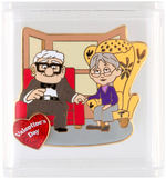 DISNEY SODA FOUNTAIN (DSF) - VALENTINE'S DAY 2012 - CARL & ELLIE IN CHAIRS PINPICS NM.