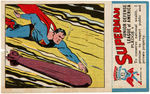 “SUPERMAN” PREMIUM BREAD CARD #4 COMPLETE WITH STAMP.