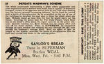 “SUPERMAN” PREMIUM BREAD CARD #19 COMPLETE WITH STAMP.