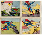 “SUPERMAN” PREMIUM BREAD CARD LOT OF FOUR.