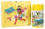 "WONDER WOMAN" VINYL LUNCH BOX WITH THERMOS.