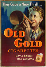 RUDY VALLEE "OLD GOLD CIGARETTES" STANDEE SIGN.