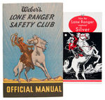 "HOW THE LONE RANGER CAPTURED SILVER/LONE RANGER SAFETY CLUB OFFICIAL MANUAL" BREAD PREMIUM PAIR.