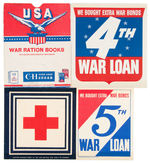 WWII POSTER STAMPS/STICKERS/PAPER EPHEMERA LOT.