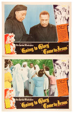 "GOING TO GLORY/COME TO JESUS" ALL BLACK CAST LOBBY CARD SET.