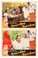 "GOING TO GLORY/COME TO JESUS" ALL BLACK CAST LOBBY CARD SET.