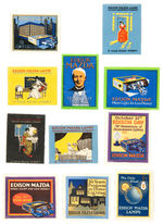 "EDISON MAZDA" POSTER STAMP LOT.